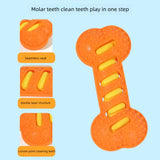 Pet Dog Chew Toys Rubber Bone Toy Bite Resistant Puppy Interactive Stick Puppy Chewing Toy Squeaky Interactive Dog Toys