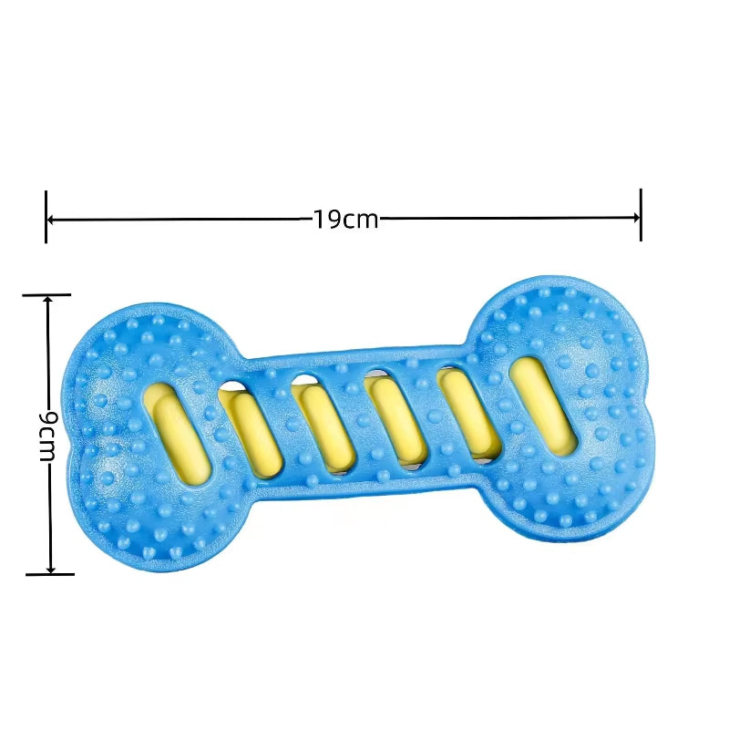 Pet Dog Chew Toys Rubber Bone Toy Bite Resistant Puppy Interactive Stick Puppy Chewing Toy Squeaky Interactive Dog Toys