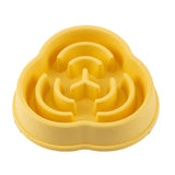 Pet Cat Dog Slow Food Bowl Fat Help Healthy round Anti-Choking Thickened and Non-Slip Multiple Colors Shapes
