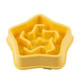 Pet Cat Dog Slow Food Bowl Fat Help Healthy round Anti-Choking Thickened and Non-Slip Multiple Colors Shapes