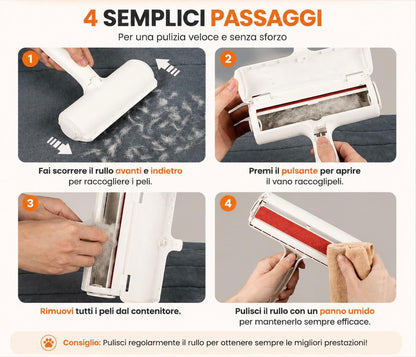 Rullo Rimuovi Peli Portatile