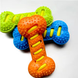 Pet Dog Chew Toys Rubber Bone Toy Bite Resistant Puppy Interactive Stick Puppy Chewing Toy Squeaky Interactive Dog Toys